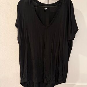 Express Classic Black V-Neck Tee